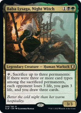 Baba Lysaga, Night Witch (Commander Legends: Battle for Baldur's Gate) Near Mint Foil