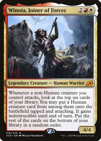 Winota, Joiner of Forces (Promo Pack: Ikoria) Light Play Foil