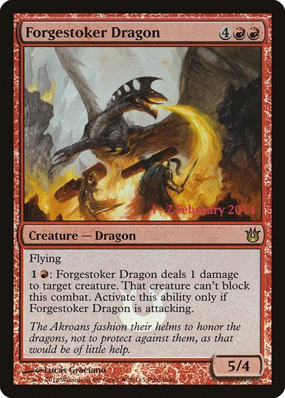 Forgestoker Dragon (Promos: Prerelease Cards) Medium Play Foil