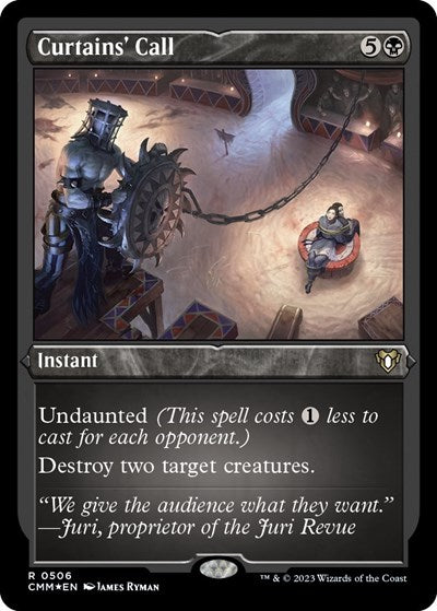 Curtains' Call (Foil Etched) (Commander Masters) Light Play Foil