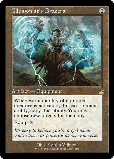 Illusionist's Bracers (Retro Frame) (Ravnica Remastered) Light Play