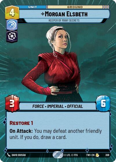 Morgan Elsbeth Keeper of Many Secrets (Hyperspace) (Twilight of the Republic) Near Mint