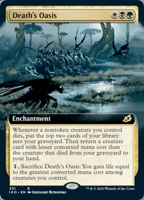 Deaths Oasis (Extended Art) (Ikoria: Lair of Behemoths) Light Play Foil