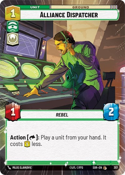 Alliance Dispatcher (Hyperspace) (Spark of Rebellion) Near Mint Foil