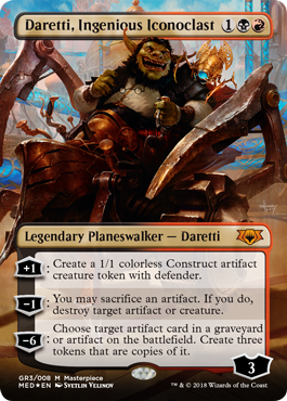 Daretti, Ingenious Iconoclast (Guilds of Ravnica Mythic Edition) Light Play Foil