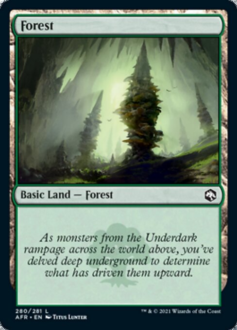 Forest (280) (Adventures in the Forgotten Realms) Light Play Foil