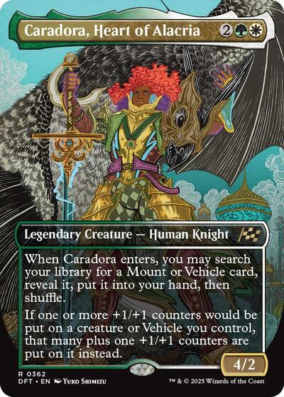 Caradora, Heart of Alacria (Borderless) (Aetherdrift) Near Mint Foil