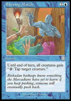 Shoving Match (Mercadian Masques) Light Play Foil