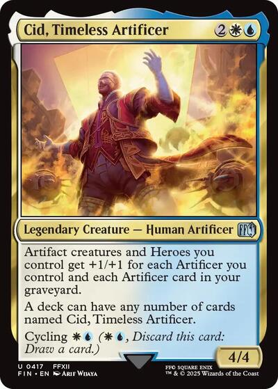 Cid, Timeless Artificer (0417) (Universes Beyond: FINAL FANTASY) Near Mint Foil