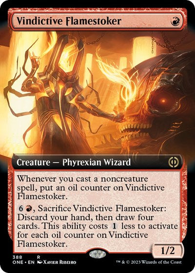 Vindictive Flamestoker (Extended Art) (Phyrexia: All Will Be One) Near Mint Foil
