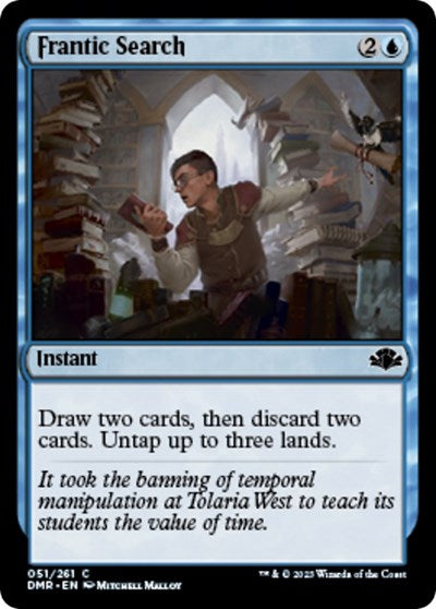 Frantic Search (Dominaria Remastered) Light Play