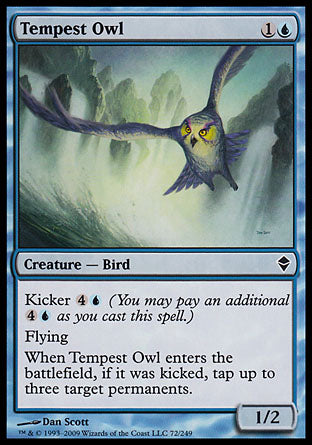 Tempest Owl (Zendikar) Light Play