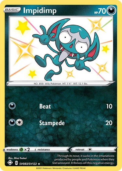 Impidimp (Shining Fates: Shiny Vault) Near Mint Holofoil