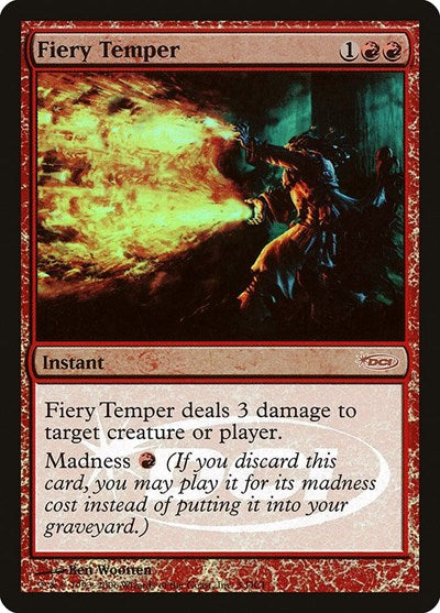 Fiery Temper (Promos: WPN and Gateway) Medium Play Foil