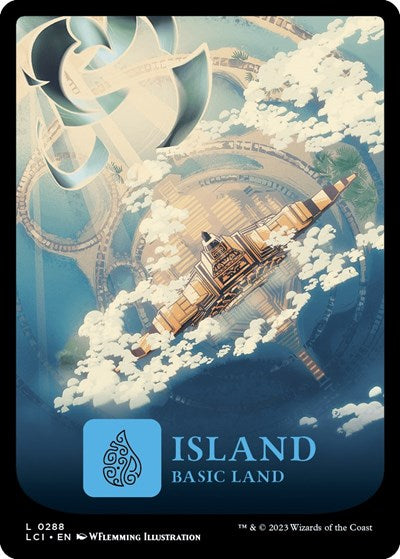 Island (0287) (The Lost Caverns of Ixalan) Light Play Foil