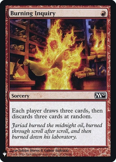 Burning Inquiry (The List) Light Play Foil