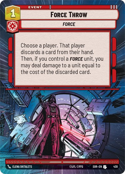 Force Throw (Hyperspace) (Spark of Rebellion) Near Mint