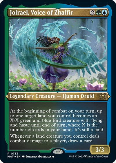 Jolrael, Voice of Zhalfir (Foil Etched) (March of the Machine: The Aftermath) Light Play Foil