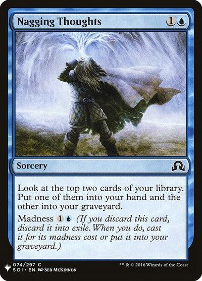 Nagging Thoughts (Mystery Booster) Light Play