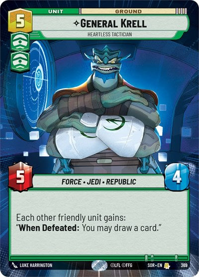 General Krell Heartless Tactician (Hyperspace) (Spark of Rebellion) Near Mint