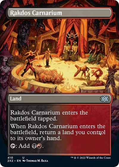 Rakdos Carnarium (Borderless) (Double Masters 2022) Medium Play Foil