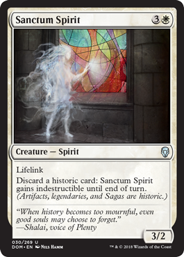 Sanctum Spirit (Dominaria) Light Play