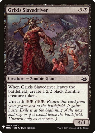 Grixis Slavedriver (Mystery Booster) Near Mint