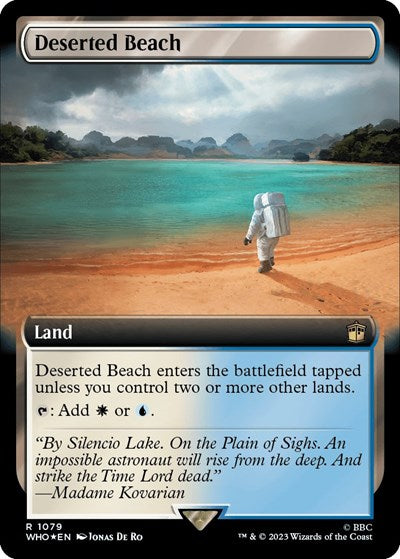 Deserted Beach (Extended Art) (Surge Foil) (Universes Beyond: Doctor Who) Near Mint Foil