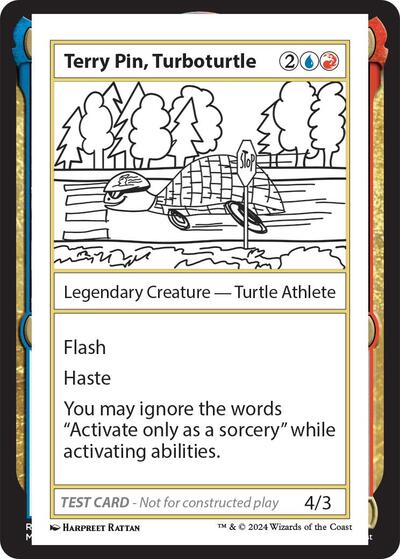 Terry Pin, Turboturtle (Mystery Booster 2 Playtest Cards) Near Mint