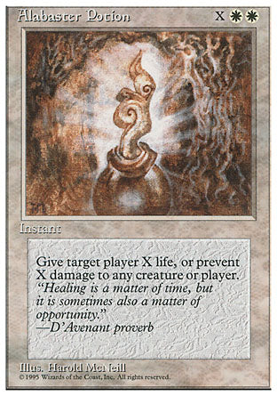Alabaster Potion (4th Edition) Damaged / Poor