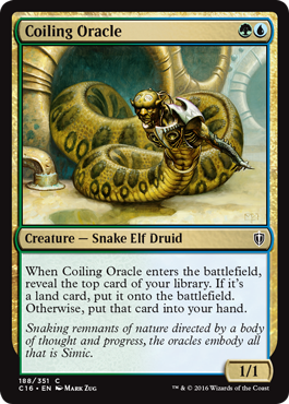 Coiling Oracle (Commander 2016 Edition) Medium Play