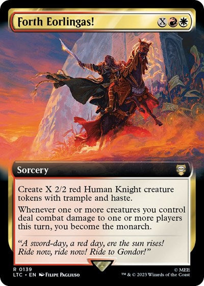 Forth Eorlingas! (Extended Art) (Commander: The Lord of the Rings: Tales of Middle-earth) Near Mint