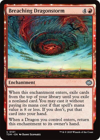 Breaching Dragonstorm (Tarkir: Dragonstorm) Near Mint Foil