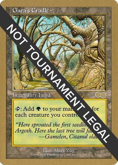 Gaea's Cradle - 1999 Matt Linde (USG) (World Championship Decks) Heavy Play