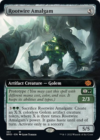 Rootwire Amalgam (Extended Art) (The Brothers' War) Light Play