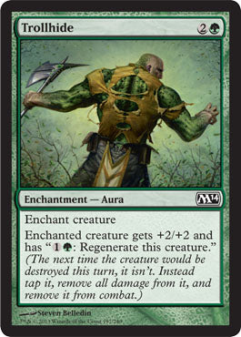 Trollhide (Magic 2014 Core Set) Light Play Foil