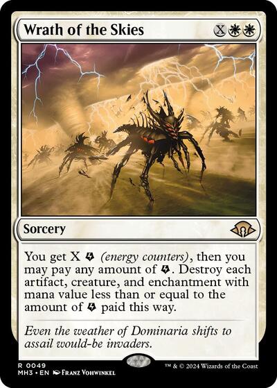 Wrath of the Skies (Modern Horizons 3) Light Play Foil