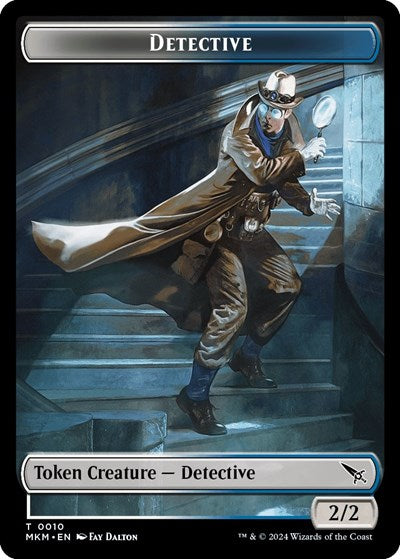 Detective / Merfolk Double-Sided Token (Murders at Karlov Manor) Near Mint Foil