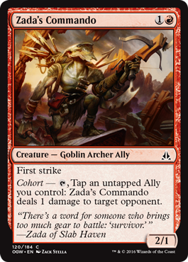 Zada's Commando (Oath of the Gatewatch) Light Play Foil
