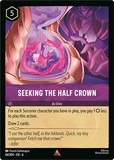 Seeking the Half Crown (Azurite Sea) Near Mint Cold Foil