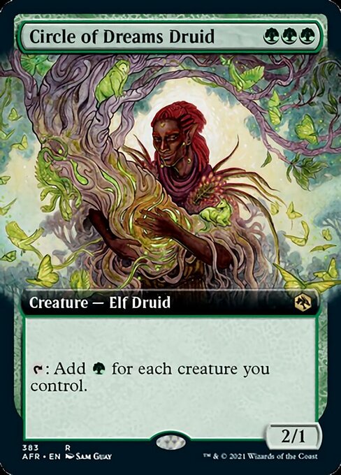 Circle of Dreams Druid (Extended Art) (Adventures in the Forgotten Realms) Light Play