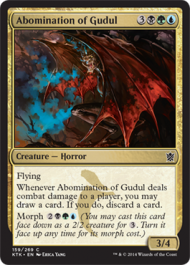 Abomination of Gudul (Khans of Tarkir) Medium Play Foil