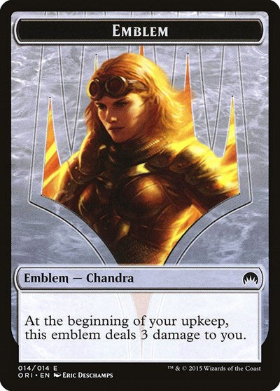 Emblem - Chandra, Roaring Flame (Magic Origins) Medium Play
