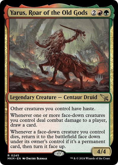 Yarus, Roar of the Old Gods (Promo Pack: Murders at Karlov Manor) Light Play Foil