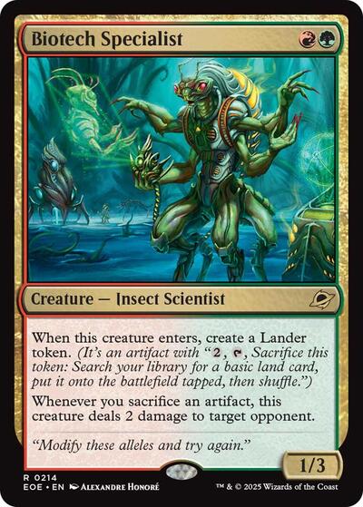 Biotech Specialist (Edge of Eternities) Light Play Foil
