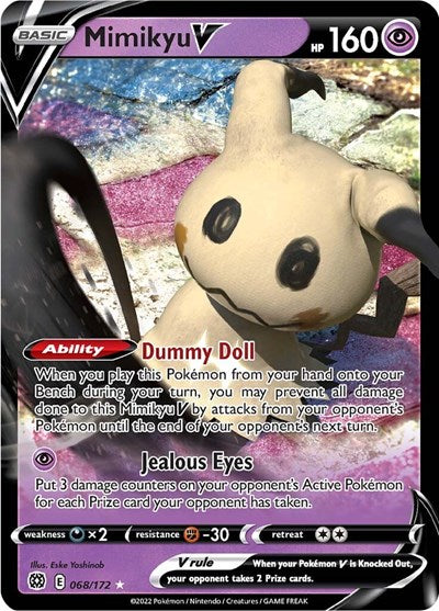 Mimikyu V (SWSH09: Brilliant Stars) Near Mint Holofoil