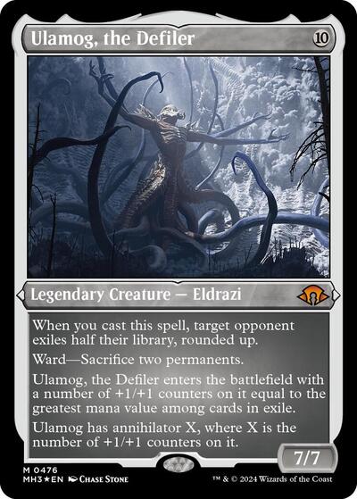 Ulamog, the Defiler (Foil Etched) (Modern Horizons 3) Light Play Foil