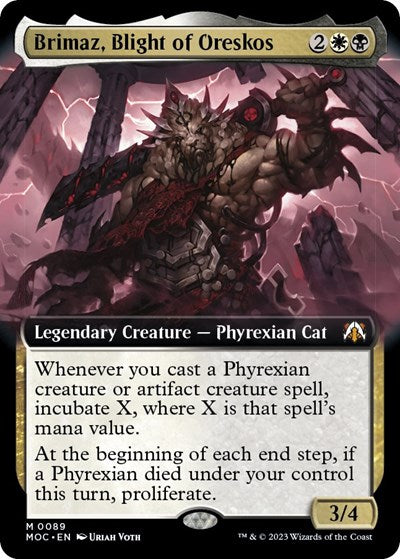 Brimaz, Blight of Oreskos (Extended Art) (Commander: March of the Machine) Light Play