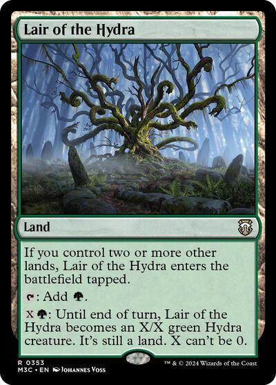 Lair of the Hydra (Ripple Foil) (Commander: Modern Horizons 3) Near Mint Foil