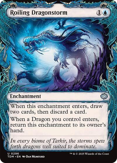 Roiling Dragonstorm (Showcase) (Tarkir: Dragonstorm) Near Mint Foil
